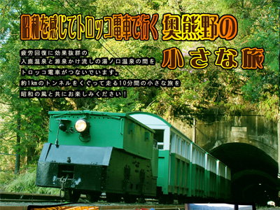 トロッコ電車パンフレット
