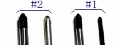 プラスドライバーの先端太さ比較図