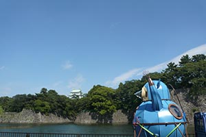 名古屋城とポン吉