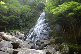 溜の湾どの滝