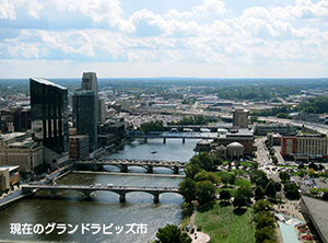 Downtown Grand Rapids from River House by Rachel Kramer